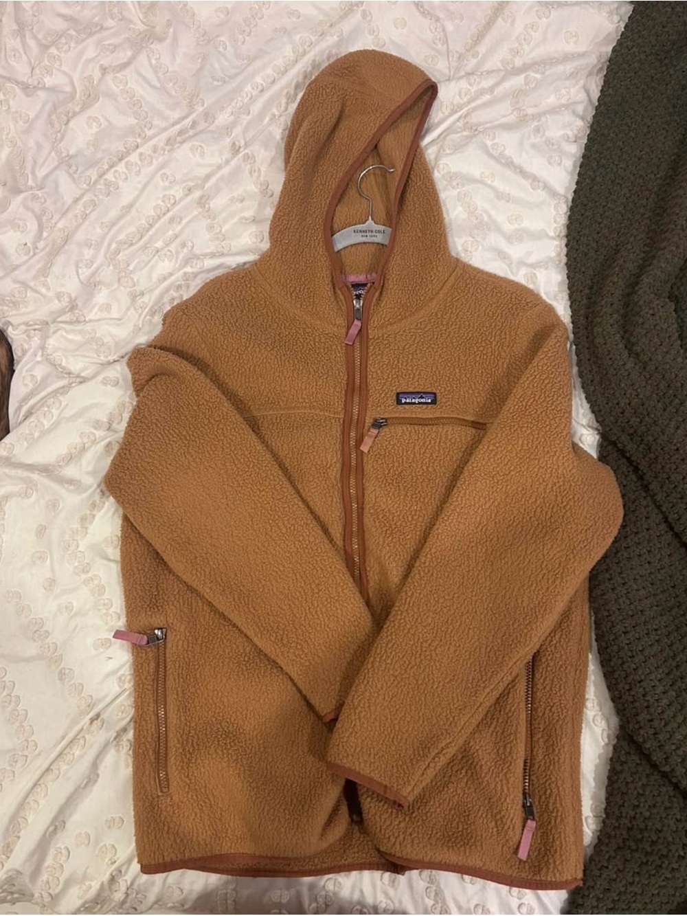 Patagonia Men’s Zip-Up Sherpa Hoodie - Camel